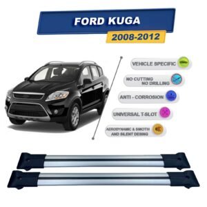 Ford Kuga 2008-2012 ile Uyumlu Ara Atkı Taşıyıcı Tavan Barı 2 adet Gri Set