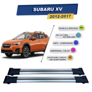 Cross oto Subaru XV 2012-2017 İle Uyumlu Ara Atkı Taşıyıcı Tavan Barı 2 adet Gri Set