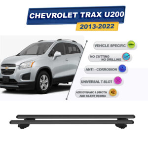 Chevrolet Trax U200 2013-2022 İle Uyumlu Ara Atkı Taşıyıcı Tavan Barı 2 adet Siyah