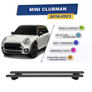 Mini Clubman 2016-2023 (tavan çıtalı araçlar) İle Uyumlu Ara Atkı Taşıyıcı Tavan Barı 2 adet Siyah