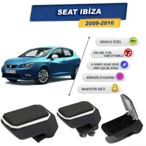 Seat Ibiza 2009-2016 İçin Geçmeli Kolçak, Kol Dayama - A+ Kalite