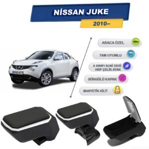 Nissan Juke 2010 Sonrasıiçin Vidalı Kolçak, Kol Dayama - A+ Kalite Abs Malzeme (Gri)