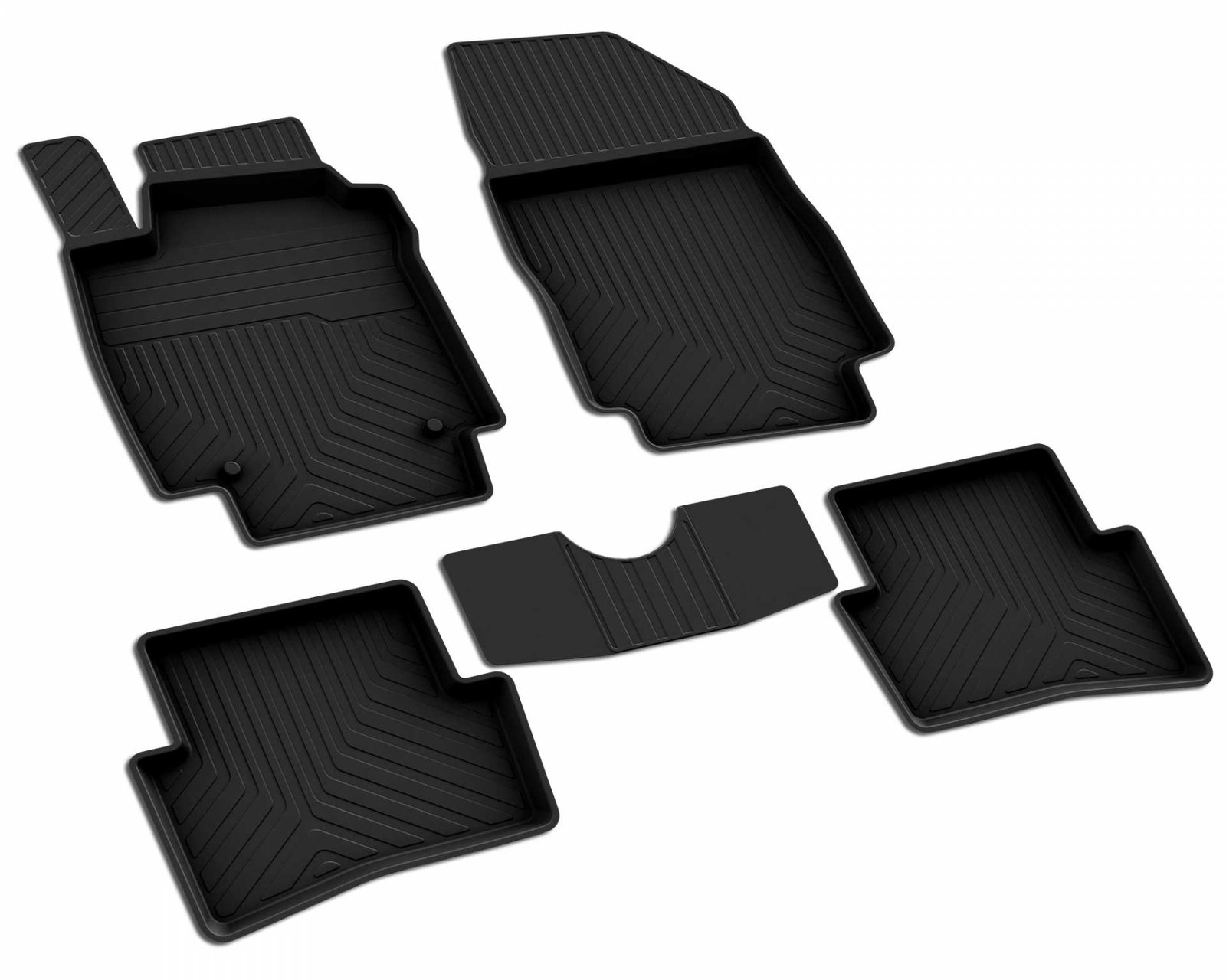 Renault Megane 4 Sedan 2016-2025 Araca Özel 4D Havuzlu Paspas A+Kalite Siyah - Görsel 2