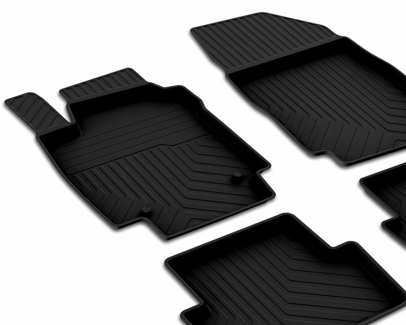 Renault Megane 4 Sedan 2016-2025 Araca Özel 4D Havuzlu Paspas A+Kalite Siyah - Görsel 3