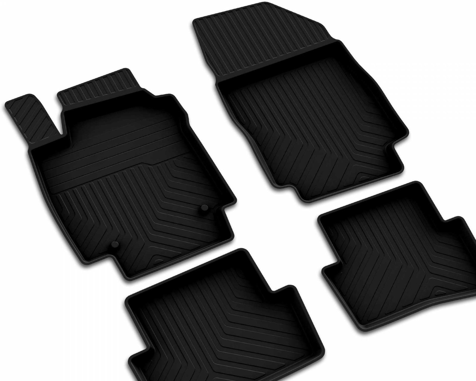 Renault Megane 4 Sedan 2016-2025 Araca Özel 4D Havuzlu Paspas A+Kalite Siyah - Görsel 5