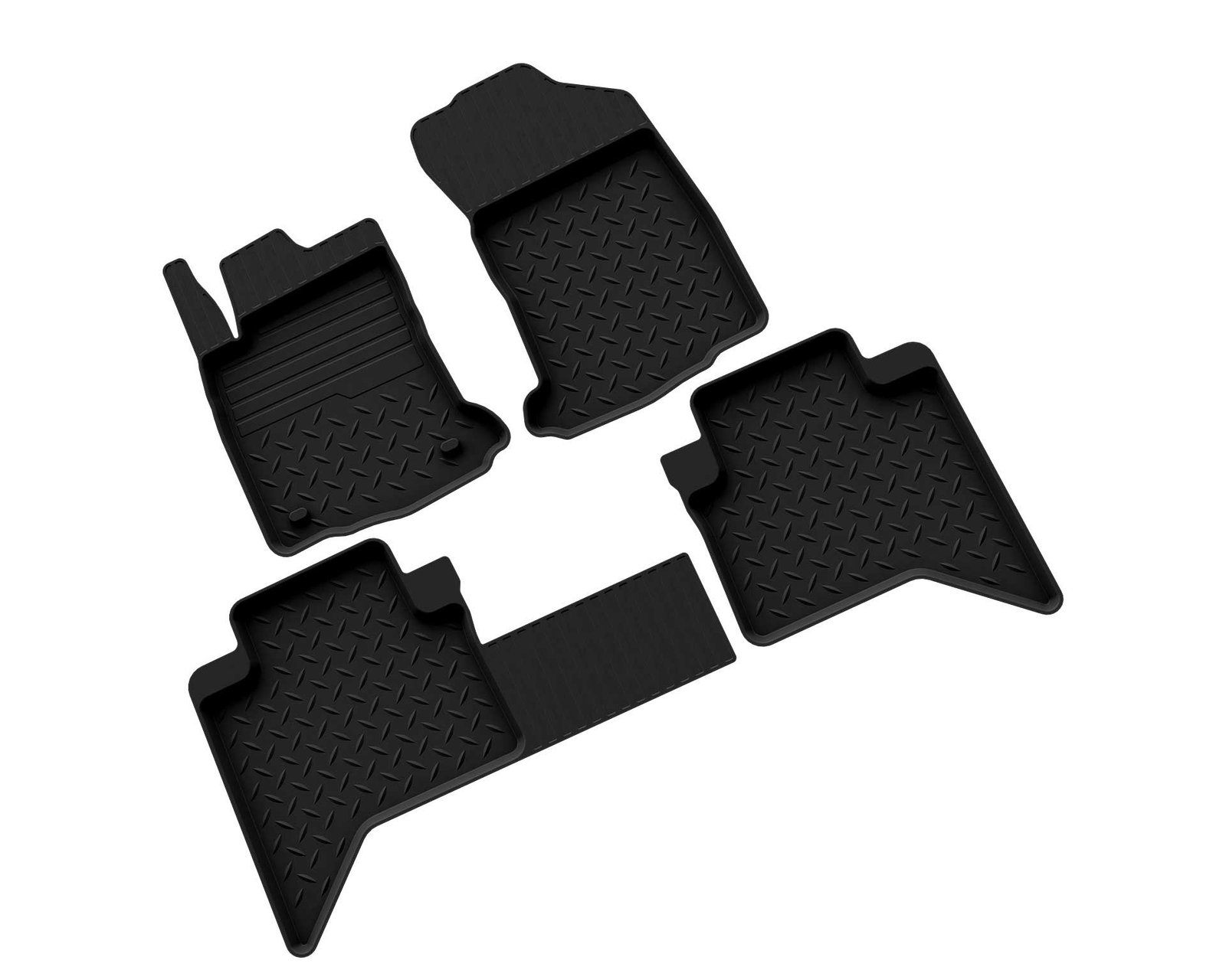 Toyota Hilux 2015-2022 Araca Özel 4D Havuzlu Paspas A+Kalite Siyah - Görsel 4