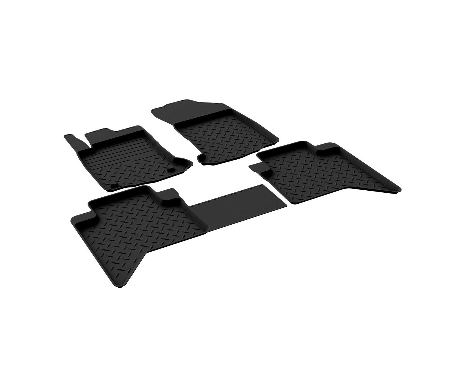 Toyota Hilux 2015-2022 Araca Özel 4D Havuzlu Paspas A+Kalite Siyah - Görsel 2