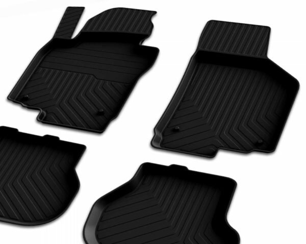 Volkswagen Jetta 2005-2010 İle Uyumlu 4D Havuzlu Paspas A+Kalite Siyah - Görsel 4