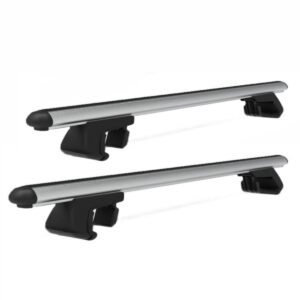 Audi A4 Allroad B8-B9 (2008-2024) için Ara Atkı - Taşıyıcı Bar/Yüksek Taşıma Kapasiteli Tavan Barları - 2 Adet Gri (Set)