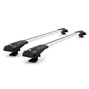 Audi A4 ALLROAD Stationwagon (B9) 2016–2025 için Araca Özel Ara Atkı / Ekipman Taşıyıcı Kilitlenebilir Taşıma Barları / 2 Adet,Gri