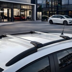 Alternative view of Audi A4 ALLROAD Stationwagon (B9) 2016–2025 için Araca Özel Ara Atkı / Ekipman Taşıyıcı Kilitlenebilir Taşıma Barları / 2 Adet,Gri