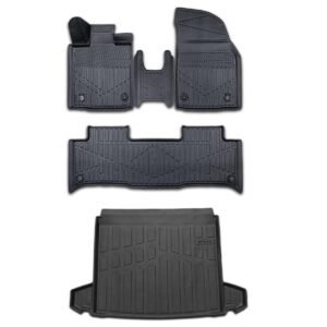 TOGG T10X SUV 2023-2025 için Paspas ve Bagaj Havuzu Seti /  3D Havuzlu,Yüksek Kenarlı